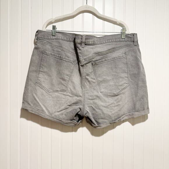 Old Navy Boyfriend Shorts Gray Denim Plus Size 18 - Picture 5 of 6